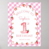 ストロベリーファースト誕生日ウェーブスイートウェルカム ポスター (正面)