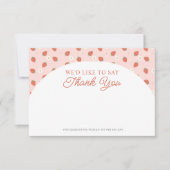 ストロベリーファースト誕生日ガールズサンキューカード (正面)