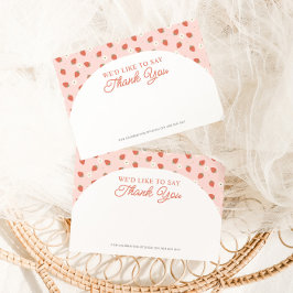 ストロベリーファースト誕生日ガールズサンキューカード