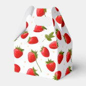 ストロベリーファースト誕生日パーティーのお気に入り フェイバーボックス (裏面サイド)