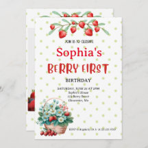 ストロベリーファースト誕生日パーティーベリー1st写真イン