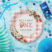 ストロベリーファースト誕生日パーティーベリー ペーパープレート (パーティー)