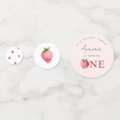 ストロベリーファースト誕生日パーティー コンフェッティ (裏面)