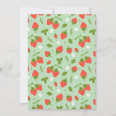 ストロベリーファースト誕生日パーティー 招待状 (裏面)