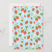 ストロベリーファースト誕生日パーティー 招待状 (裏面)