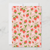 ストロベリーファースト誕生日パーティー 招待状 (裏面)