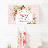 ストロベリーファースト誕生日パーティー 横断幕 (インサイチュ)