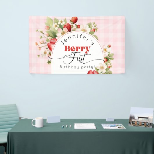 ストロベリーファースト誕生日パーティー 横断幕 (トレードショー)