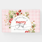 ストロベリーファースト誕生日パーティー 横断幕 (横)