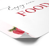 ストロベリーファースト誕生日フード ポスター (角)