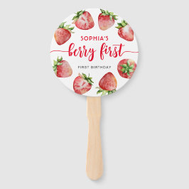 ストロベリーファースト誕生日ベリースイートフォト ハンドファン