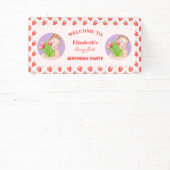 ストロベリーファースト誕生日写真 横断幕 (インサイチュ)