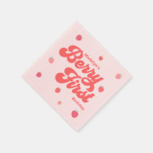 ストロベリーファースト誕生日夏 スタンダードカクテルナプキン (角)