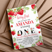 ストロベリーファースト誕生日招待状 招待状