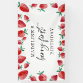 ストロベリーファースト誕生日1stベリースイートバックドロップ 横断幕 (縦)