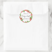 ストロベリーファースト誕生日1stベリースウィートフリット ラウンドシール (バッグ)