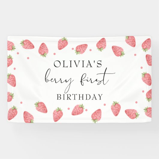 ストロベリーファースト誕生日1stベリースウィート 横断幕 (横)