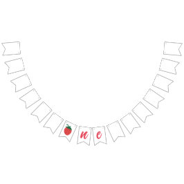 ストロベリーファースト誕生日 バンティングフラッグ