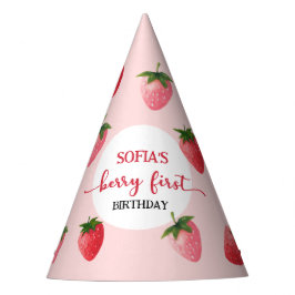 ストロベリーファースト誕生日 パーティーハット