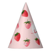 ストロベリーファースト誕生日 パーティーハット (左)