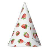 ストロベリーファースト誕生日 パーティーハット (左)