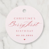 ストロベリーファースト誕生日 フェイバータグ (裏面)