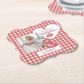 ストロベリーファースト誕生日 ペーパーコースター (アングル)