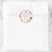 ストロベリーファースト誕生日 ラウンドシール (バッグ)