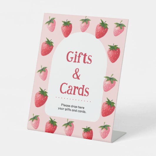 ストロベリーファースト誕生日 台座サイン (正面)