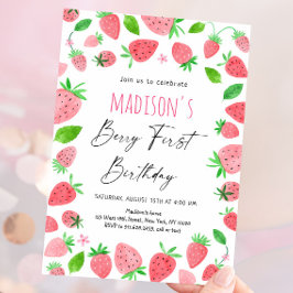 ストロベリーファースト誕生日 招待状