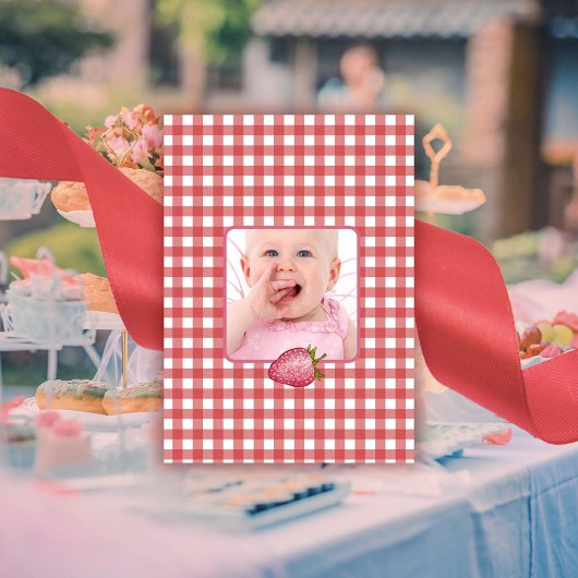 ストロベリーファースト誕生日 招待状