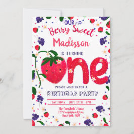 ストロベリーファースト誕生日 招待状