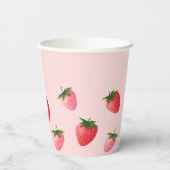 ストロベリーファースト誕生日 紙コップ (裏面)