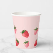 ストロベリーファースト誕生日 紙コップ (正面)