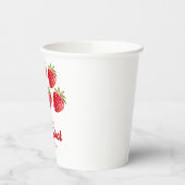 ストロベリーファースト誕生日 紙コップ (左)