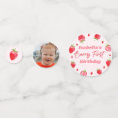 ストロベリーファースト1歳パーティー コンフェッティ (裏面)