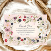 ストロベリーファースト1歳パーティー サンキューカード