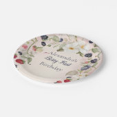 ストロベリーファースト1歳パーティー ペーパープレート (アングル)