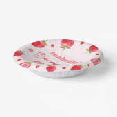 ストロベリーファースト1歳パーティー ペーパーボウル (傾斜あり)