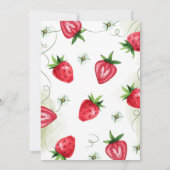 ストロベリーファースト1歳パーティー 招待状 (裏面)