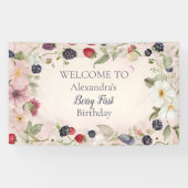 ストロベリーファースト1歳パーティー 横断幕 (横)