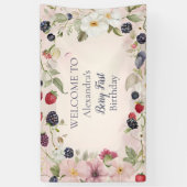 ストロベリーファースト1歳パーティー 横断幕 (縦)