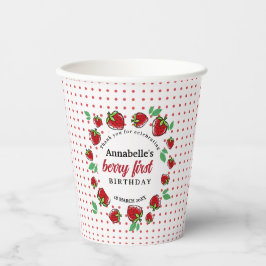 ストロベリーファースト1歳パーティー 紙コップ
