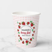 ストロベリーファースト1歳パーティー 紙コップ (裏面)
