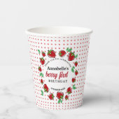ストロベリーファースト1歳パーティー 紙コップ (正面)