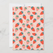 ストロベリーファースト1歳招待状 招待状 (裏面)