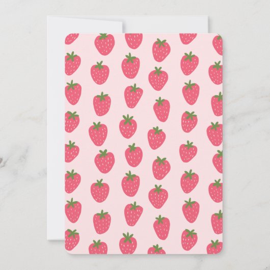 ストロベリーファースト1歳 招待状 (裏面)