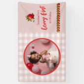 ストロベリーファースト1thバースデーバナー 横断幕 (縦)