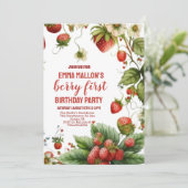 ストロベリーファースト・ガールの誕生日 招待状 (スタンド正面)