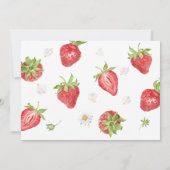 ストロベリーファースト・ガール1stバースデーフォト 招待状 (裏面)